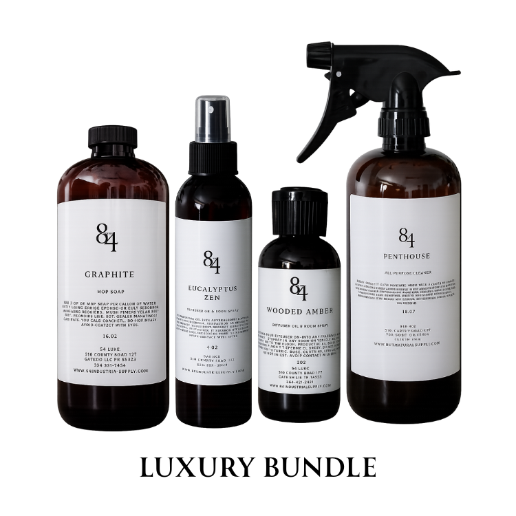 Luxury Bundle - Room Spray, Mop Solution, Diffuser Oil, and All Purpose Cleaner