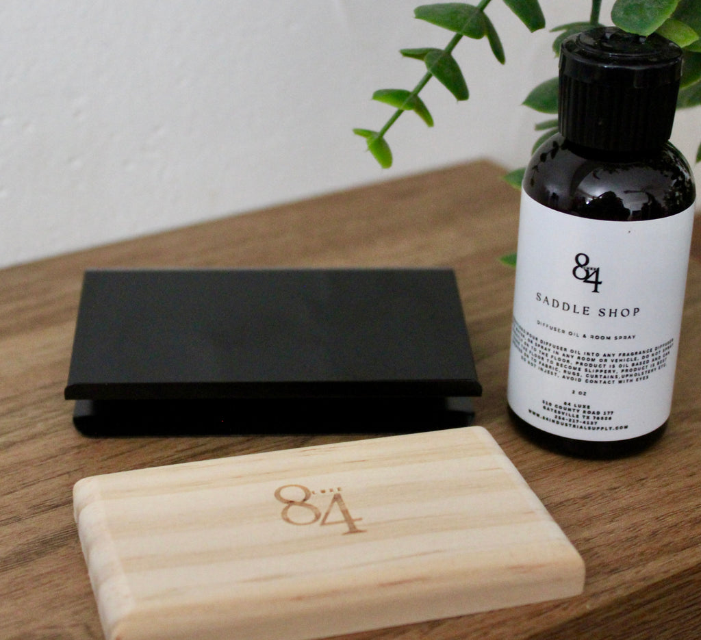 Car Refresh Wood Visor Bundle - Luxury Wood Visor Clip, 2 oz Diffuser Oil & Room Spray